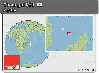 Savanna Style Location Map of Choungui Kéli