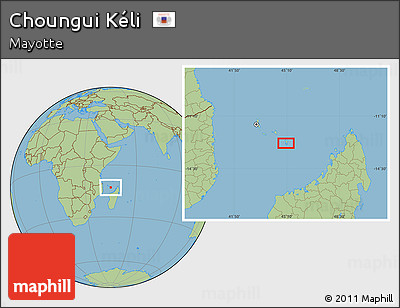 Savanna Style Location Map of Choungui Kéli