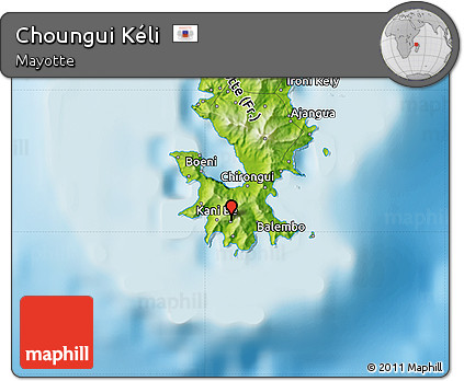 Physical Map of Choungui Kéli