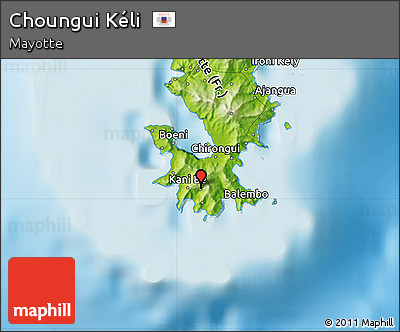 Physical Map of Choungui Kéli