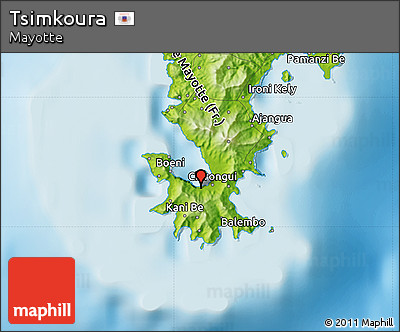 Physical Map of Tsimkoura