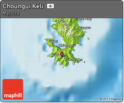 Physical Map of Choungui Kéli