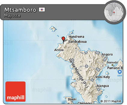 Shaded Relief Map of Mtsamboro