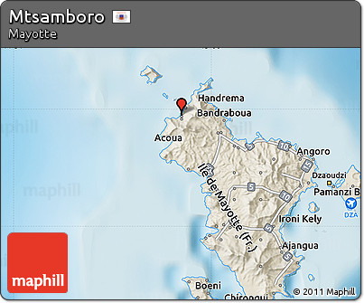 Shaded Relief Map of Mtsamboro