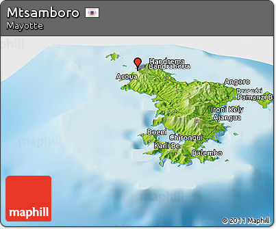 Physical Panoramic Map of Mtsamboro
