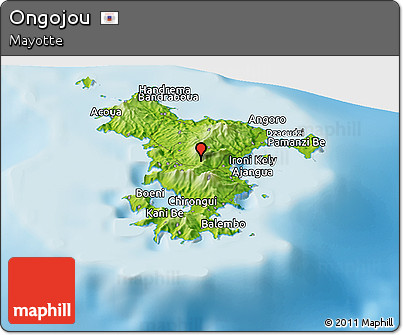 Physical Panoramic Map of Ongojou