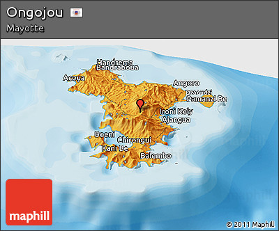 Political Panoramic Map of Ongojou