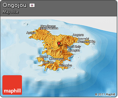 Political Panoramic Map of Ongojou