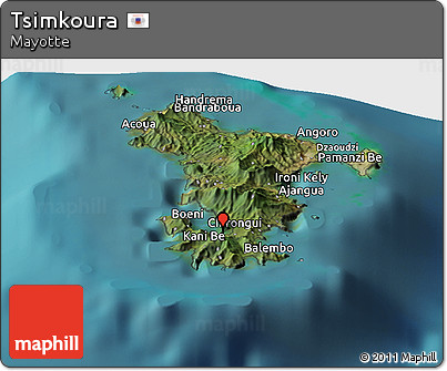 Satellite Panoramic Map of Tsimkoura