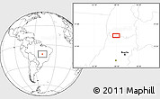 Blank Location Map of the area around 12° 53' 15" S, 49° 13' 30" W