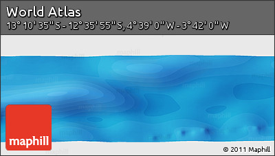 Political Panoramic Map of the Area around 12° 53' 15" S, 4° 10' 30" W