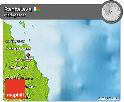 Physical 3D Map of Rantalava
