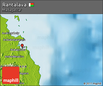 Physical 3D Map of Rantalava