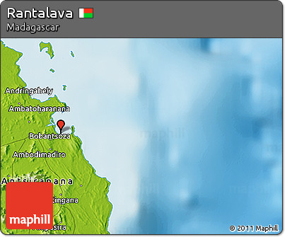 Physical 3D Map of Rantalava