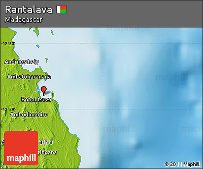 Physical Map of Rantalava