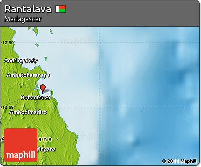 Physical Map of Rantalava