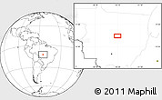 Blank Location Map of the area around 12° 53' 15" S, 55° 10' 29" W