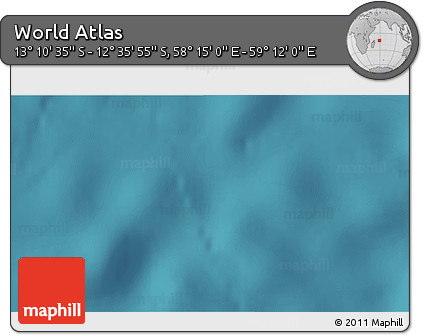 Satellite 3D Map of the Area around 12° 53' 15" S, 58° 43' 30" E