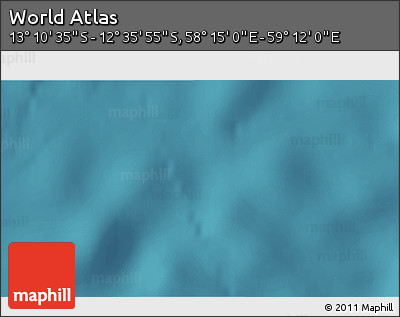 Satellite 3D Map of the Area around 12° 53' 15" S, 58° 43' 30" E