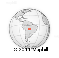 Outline Map of the Area around 12° 53' 15" S, 59° 25' 29" W, rectangular outline