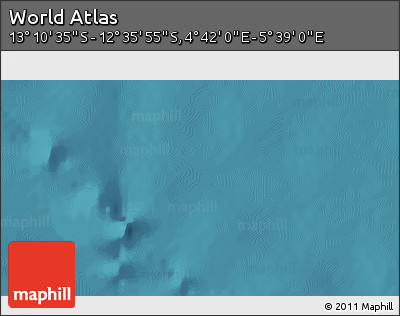 Satellite 3D Map of the Area around 12° 53' 15" S, 5° 10' 30" E