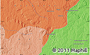 Political Map of the area around 12° 53' 15" S, 60° 16' 29" W