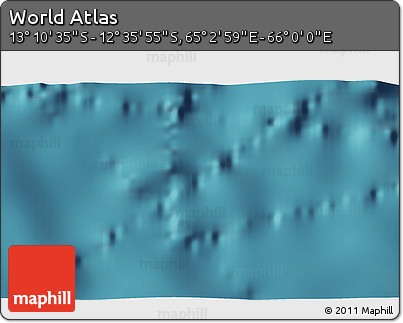 Satellite 3D Map of the Area around 12° 53' 15" S, 65° 31' 30" E
