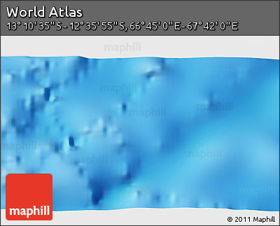 Physical 3D Map of the Area around 12° 53' 15" S, 67° 13' 29" E