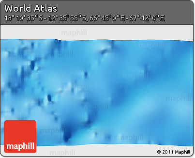 Physical 3D Map of the Area around 12° 53' 15" S, 67° 13' 29" E