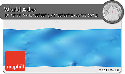 Physical Panoramic Map of the Area around 12° 53' 15" S, 68° 4' 29" E