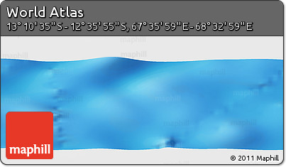 Physical Panoramic Map of the Area around 12° 53' 15" S, 68° 4' 29" E