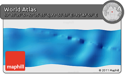 Physical Panoramic Map of the Area around 12° 53' 15" S, 72° 19' 29" E