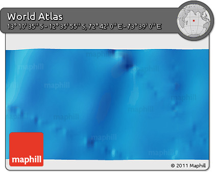 Physical 3D Map of the Area around 12° 53' 15" S, 73° 10' 30" E