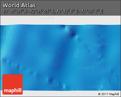 Physical 3D Map of the Area around 12° 53' 15" S, 73° 10' 30" E