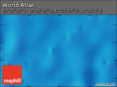 Physical Map of the Area around 12° 53' 15" S, 74° 1' 30" E