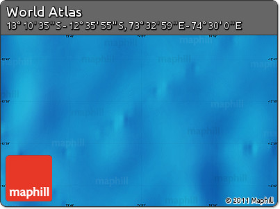 Physical Map of the Area around 12° 53' 15" S, 74° 1' 30" E