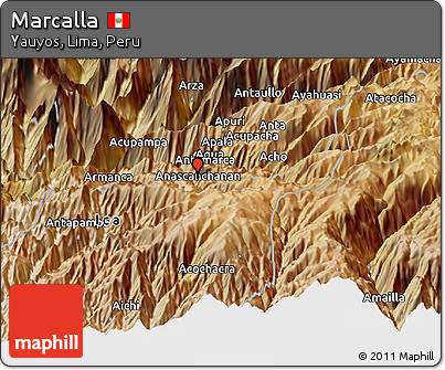 Satellite Panoramic Map of Marcalla