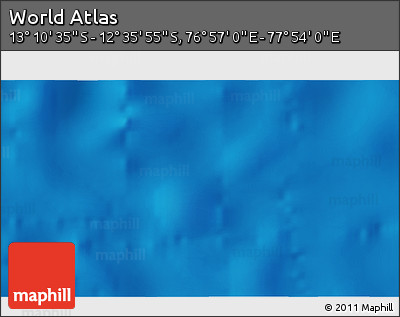 Physical 3D Map of the Area around 12° 53' 15" S, 77° 25' 30" E