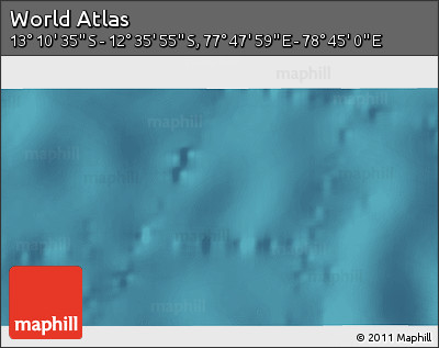 Satellite 3D Map of the Area around 12° 53' 15" S, 78° 16' 30" E