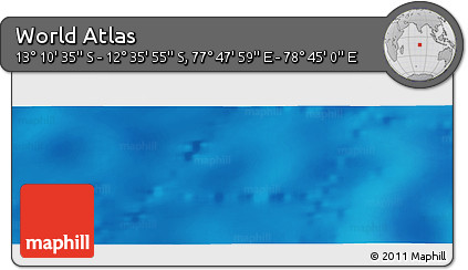 Physical Panoramic Map of the Area around 12° 53' 15" S, 78° 16' 30" E