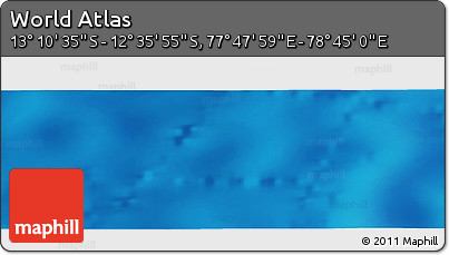 Physical Panoramic Map of the Area around 12° 53' 15" S, 78° 16' 30" E