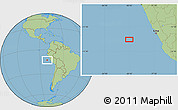 Savanna Style Location Map of the area around 12° 53' 15" S, 80° 40' 30" W