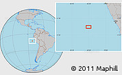 Gray Location Map of the area around 12° 53' 15" S, 82° 22' 30" W