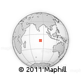 Outline Map of the Area around 12° 53' 15" S, 83° 22' 30" E, rectangular outline