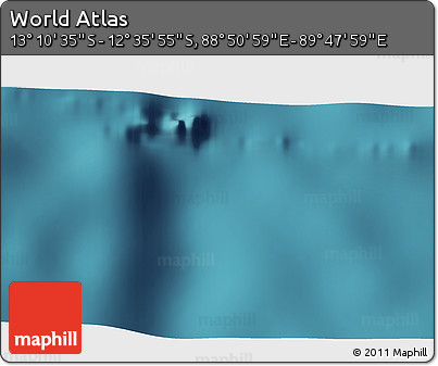 Satellite 3D Map of the Area around 12° 53' 15" S, 89° 19' 29" E