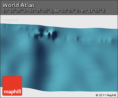 Satellite 3D Map of the Area around 12° 53' 15" S, 89° 19' 29" E