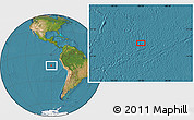Satellite Location Map of the area around 12° 53' 15" S, 90° 1' 30" W