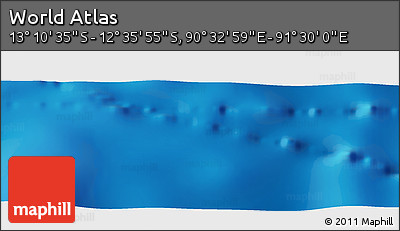 Physical Panoramic Map of the Area around 12° 53' 15" S, 91° 1' 30" E