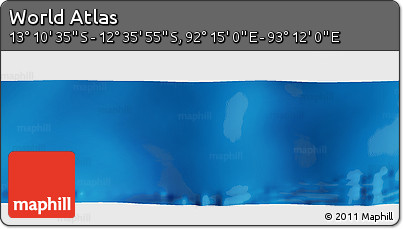 Physical Panoramic Map of the Area around 12° 53' 15" S, 92° 43' 29" E