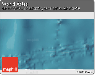 Satellite 3D Map of the Area around 12° 53' 15" S, 93° 34' 29" E